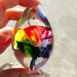 Glass Egg Paperweight